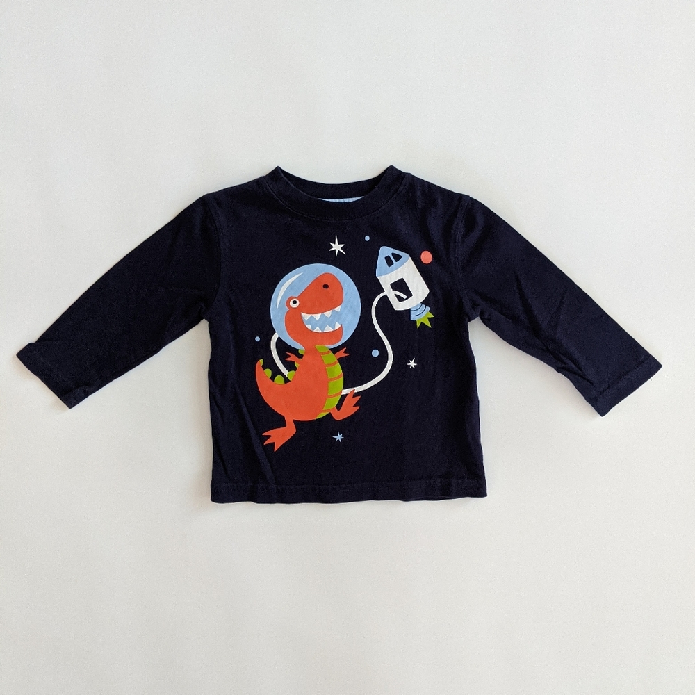 Falls Creek Kids Dinosaur Rocket Long Sleeve Shirt
